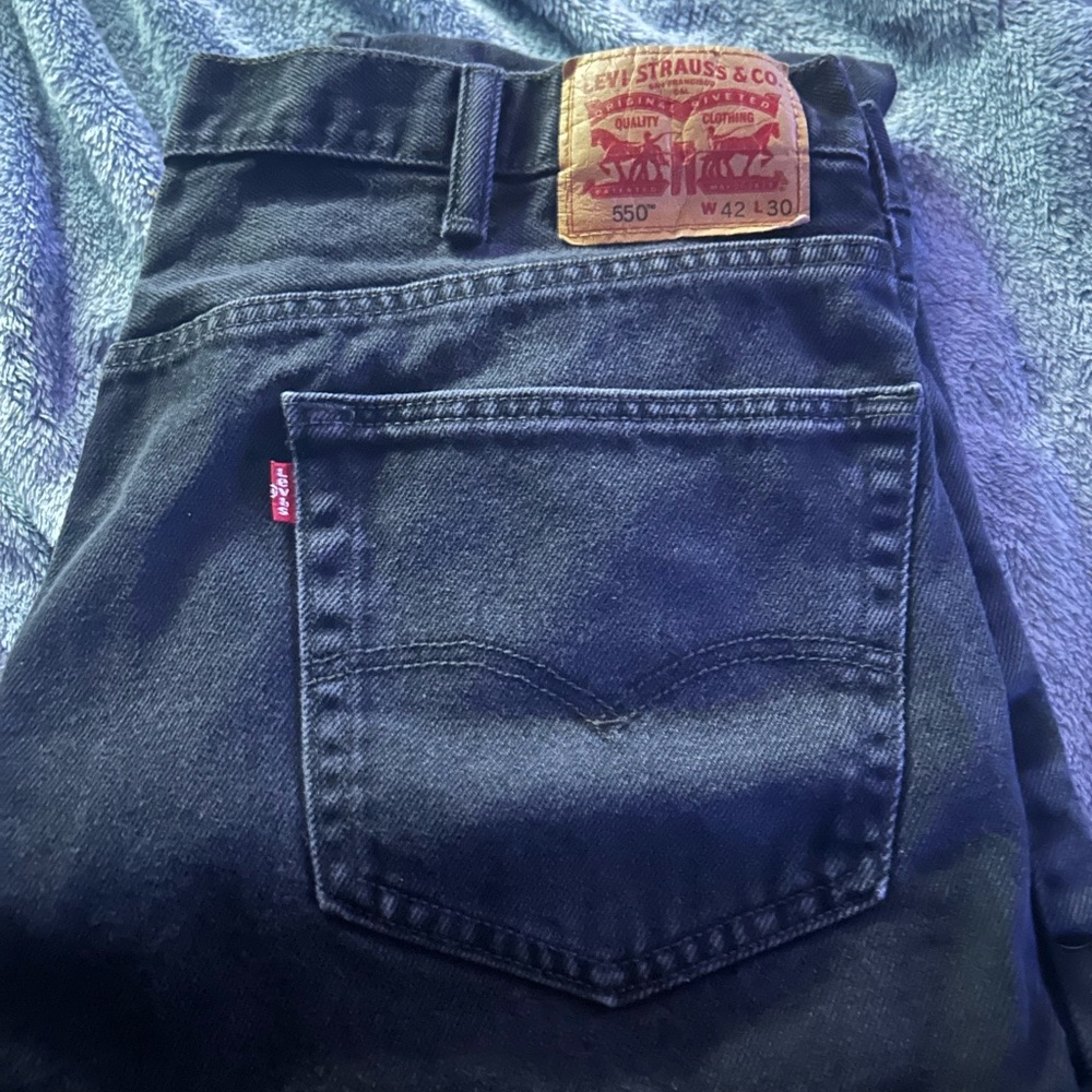 Levi's Black Relaxed Jeans Classic Comfort